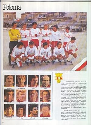 Imagen del vendedor de Espaa 1982 lamina 02: Seleccion de Polonia a la venta por EL BOLETIN