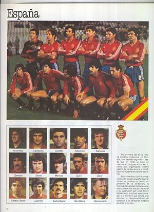 Imagen del vendedor de Espaa 1982 lamina 04: Seleccion de Espaa a la venta por EL BOLETIN