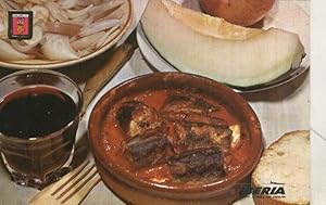 Bild des Verkufers fr Postal 004247 : Iberia: Platos tipicos: anguilas con all i pebre zum Verkauf von EL BOLETIN