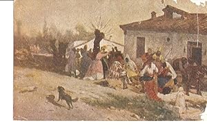 Immagine del venditore per Postal 022332 : Postal coloreada, pintura pueblo venduto da EL BOLETIN