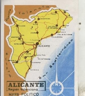 Cromos: Las provincias de España numero 013: Alicante