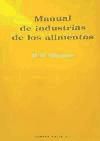 Manual de industrias de los alimientos