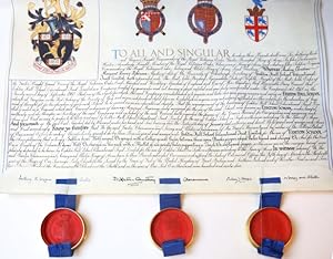 Grant of arms donated by Sir Anthony Richard Wagner, Garter Principal King of Arms ans Sir John D...