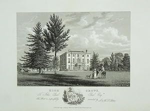 An Original Antique Engraving llustrating Highgrove in Gloucestershire. Published in 1825