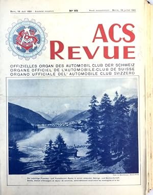 ACS Revue - Offizielles Organ des Automobil-Clubs der Schweiz, Konvolut von 20 Heften. Vorhanden ...