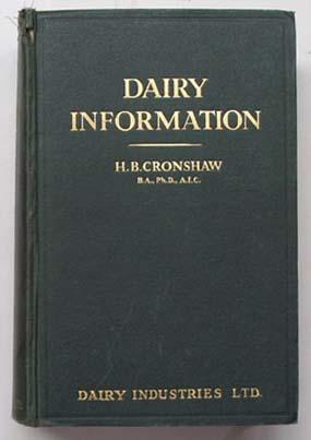 Imagen del vendedor de Dairy information. a la venta por Lost and Found Books