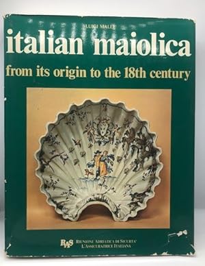 ITALIAN MAIOLICA : FROM ITS ORIGINS TO THE 18TH CENTURY