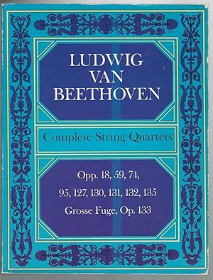 Image du vendeur pour Ludwig Van Beethoven Complete String Quartets mis en vente par Mom and Pop's Book Shop,