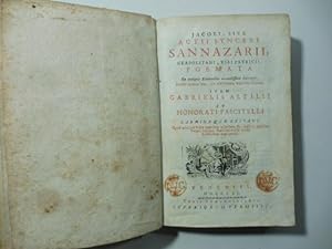 Jacobi sive actii Synceri Sannazarii neapolitani viri patricii Poemata. Ex antiquis .accessit Jo....