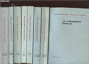 Seller image for OEUVRES DE TEILHARD DE CHARDIN - 7 VOLUMES - TOMES I+II+III+IV+V+VI+VII - LE PHENOMENE HUMAIN - L'APPARITION DE L'HOMME - LA VISION DU PASSE - LE MILIEU DIVIN - L'AVENIR DE L'HOMME - L'ENERGIE HUMAINE -L'ACTIVATION DE L'ENERGIE for sale by Le-Livre