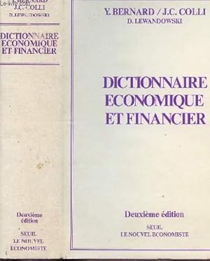 Imagen del vendedor de DICTIONNAIRE ECONOMIQUE ET FINANCIER / Sommaire : Abstinence - Account - Admission temporaire - Doctrine - Ecologie - Mdiane - Moment - Observatoire conomique rgional - Simulation - Sondage - Virement. a la venta por Le-Livre