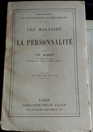 LES MALADIES DE LA PERSONNALITE.