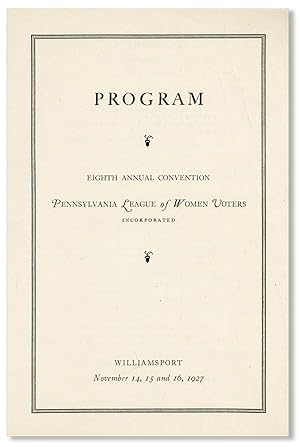 Program, Eighth Annual Convention