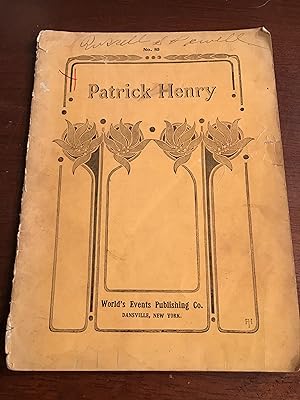 Immagine del venditore per The Story of Patrick Henry venduto da Shadetree Rare Books