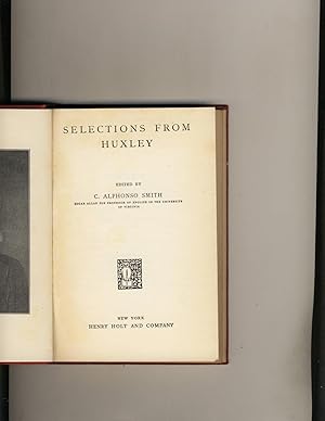 Imagen del vendedor de Selections From Huxley a la venta por Richard Lemay