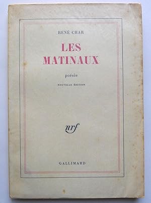 Seller image for Les matinaux. Posie. Nouvelle edition. for sale by Roe and Moore