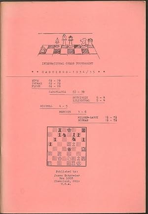 Imagen del vendedor de International Chess Tournament Hastings 1934/35 a la venta por The Book Collector, Inc. ABAA, ILAB