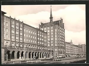 Ansichtskarte Rostock, Lange Strasse, Gebäudeansicht