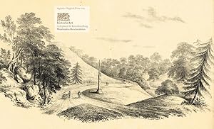 Seller image for View from the Dublin Approach to Heywood in the Queens County Ireland. The Seat of Frederick Trench, Esqr: July 6. 1821. Ansicht der Strae von Dublin nach Heywood, dem Landsitz des Knstlers. Sehr frhe groe Lithographie von Frederick Trench auf China 1821 for sale by historicArt Antiquariat & Kunsthandlung