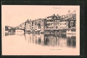 Carte postale Verdun, vue sur la Meuse