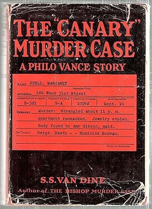 "Canary" Murder Case; A Philo Vance Story