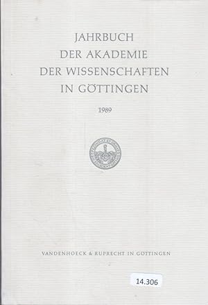 Jahrbuch der Akademie der Wissenschaften in Göttingen 1989.
