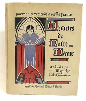 Bild des Verkufers fr Pomes et rcits de la vieille france XIV Vingt miracles de Notre-Dame zum Verkauf von crealivres