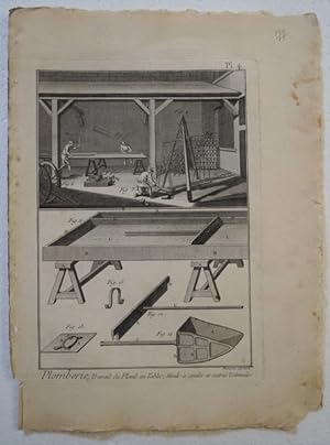 Werkzeugmacher - Plomberie, Bl. 4: Travail du Plomb en Tables, Moule à couler et autres Ustencile...