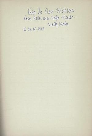 Bild des Verkufers fr n hyllar dden livet. Dikter av Nelly Sachs. Tolkade av Erik Lindgren. zum Verkauf von Antiquariat INLIBRIS Gilhofer Nfg. GmbH