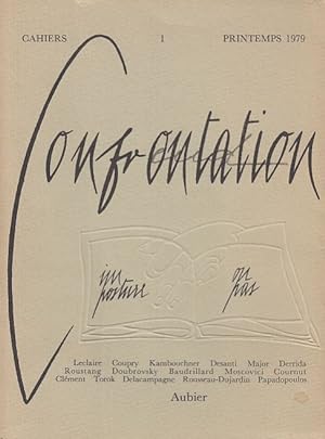 Bild des Verkufers fr Cahiers No. 1. Confrontation. Printemps 1979. zum Verkauf von Fundus-Online GbR Borkert Schwarz Zerfa