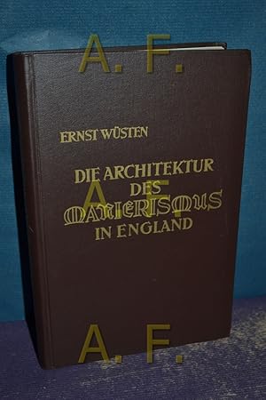 Bild des Verkufers fr Die Architektur des Manierismus in England zum Verkauf von Antiquarische Fundgrube e.U.