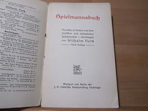 Bild des Verkufers fr Spielmannsbuch : Novellen in Versen aus d. 12. u. 13. Jh. bertr.: zum Verkauf von Antiquariat im Kaiserviertel | Wimbauer Buchversand