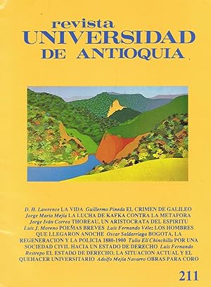 Seller image for REVISTA UNIVERSIDAD DE ANTIOQUA. N 211. Vol. LV. Enero/marzo/1988 for sale by Librera Torren de Rueda