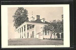 Postcard Mount Vernon, VA, The Mount Vernon Mansion, East Front