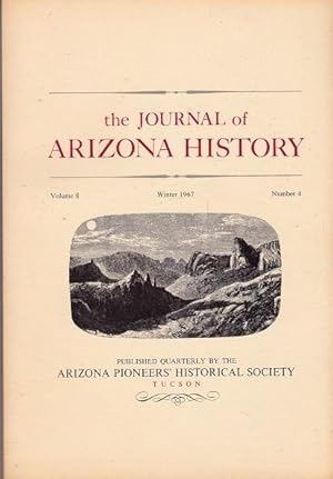 Imagen del vendedor de The Journal of Arizona History: Winter 1967 a la venta por Shamrock Books