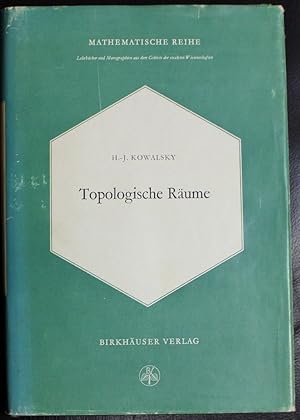 Seller image for Topologische Rume (Lehrbcher und Monographien aus dem Gebiete der exakten Wissenschaften) (German Edition) for sale by GuthrieBooks