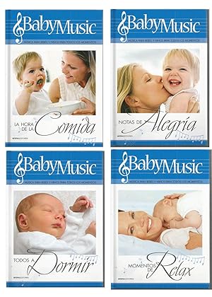 BABY MUSIC ( 4 libros /Momentos de Relax+Notas de Alegría+Todos a Dormit+La Hora de la Comida) SI...