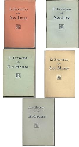 EL EVANGELIO ( 4 Libros/Según San Juan+Según San Marcos+Según San Mateo+Según San Lucas)+ LOS HEC...