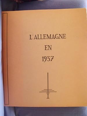 L'Allemagne en 1937, Le midi de L'Allemagne, L'Allemagne du nord, L'Allemagne centrale