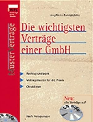 Imagen del vendedor de WRS Mustervertrge, Die wichtigsten Vertrge einer GmbH, m. CD-ROM a la venta por Antiquariat Armebooks
