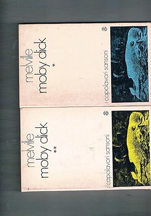 Seller image for Moby Dick o la balena. Introduzione, traduzione e note a cura di P. Sergi. Voll. I-II. for sale by Libreria Gull
