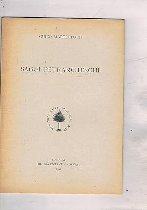 Immagine del venditore per Saggi petrarcheschi. Estratto. venduto da Libreria Gull