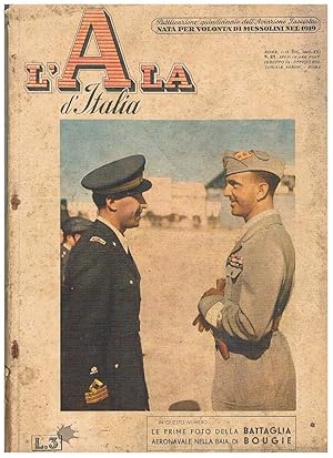 Imagen del vendedor de L'Ala d'Italia "la gazzetta dell'aviazione", qunidicinale dell'aviazione fascista. N 23 del 1-15 dic. 1942. distintivi dell'aviazione di guerra; con quelli del 130 gruppo; alta media e bassa quota; ecc. a la venta por Libreria Gull