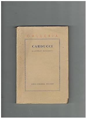 Imagen del vendedor de Carducci. a la venta por Libreria Gull