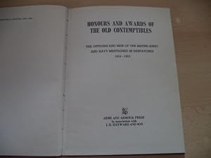 Seller image for Honours and Awards of The Old Contemptibles for sale by Terry Blowfield