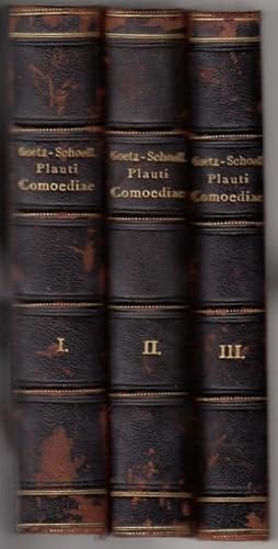 Comoediae. Ex Recensione Georgii Goetz et Friderici Schoell. Fasciculus I - VII (in drei Bänden)