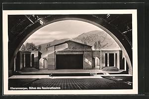 Ansichtskarte Oberammergau, Bühne des Passionsspiel-Theaters