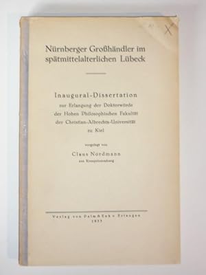 Nürnberger Großhändler im spätmittelalterlichen Lübeck.