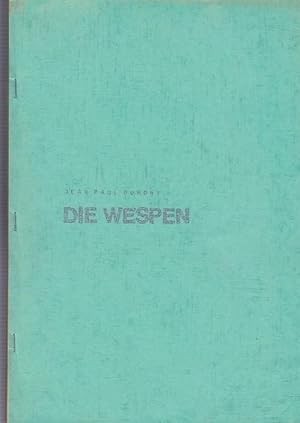 Bild des Verkufers fr Die Wespen. Rohfassung 18. 12. 75. zum Verkauf von Antiquariat Carl Wegner