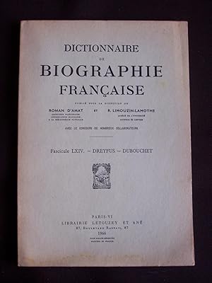 Imagen del vendedor de Dictionnaire de biographie franaise - Fascicule LXIV a la venta por Librairie Ancienne Zalc